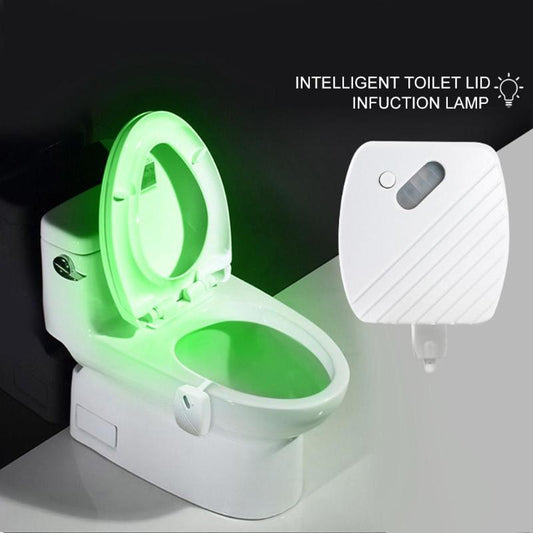 Bathroom Toilet Nightlight LED Body Motion Activated On/Off Seat Sensor Lamp 8/24Colors PIR Toilet Night Light lamp