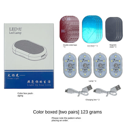 Car Touch Light, Car Atmosphere Interior Induction USB Charging Reading Lamp, Room Lamp LED Modification Lighting Wholesale