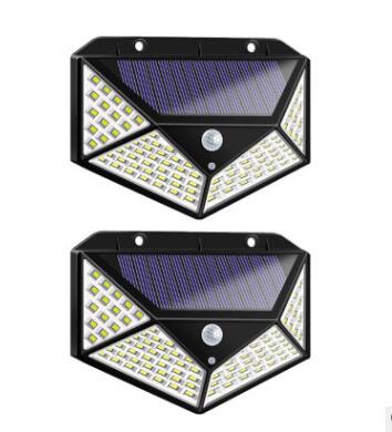100 LED Solar Light Outdoor Solar Lamp Powered Sunlight Waterproof PIR Motion Sensor Street Light Wall Light Garden Light