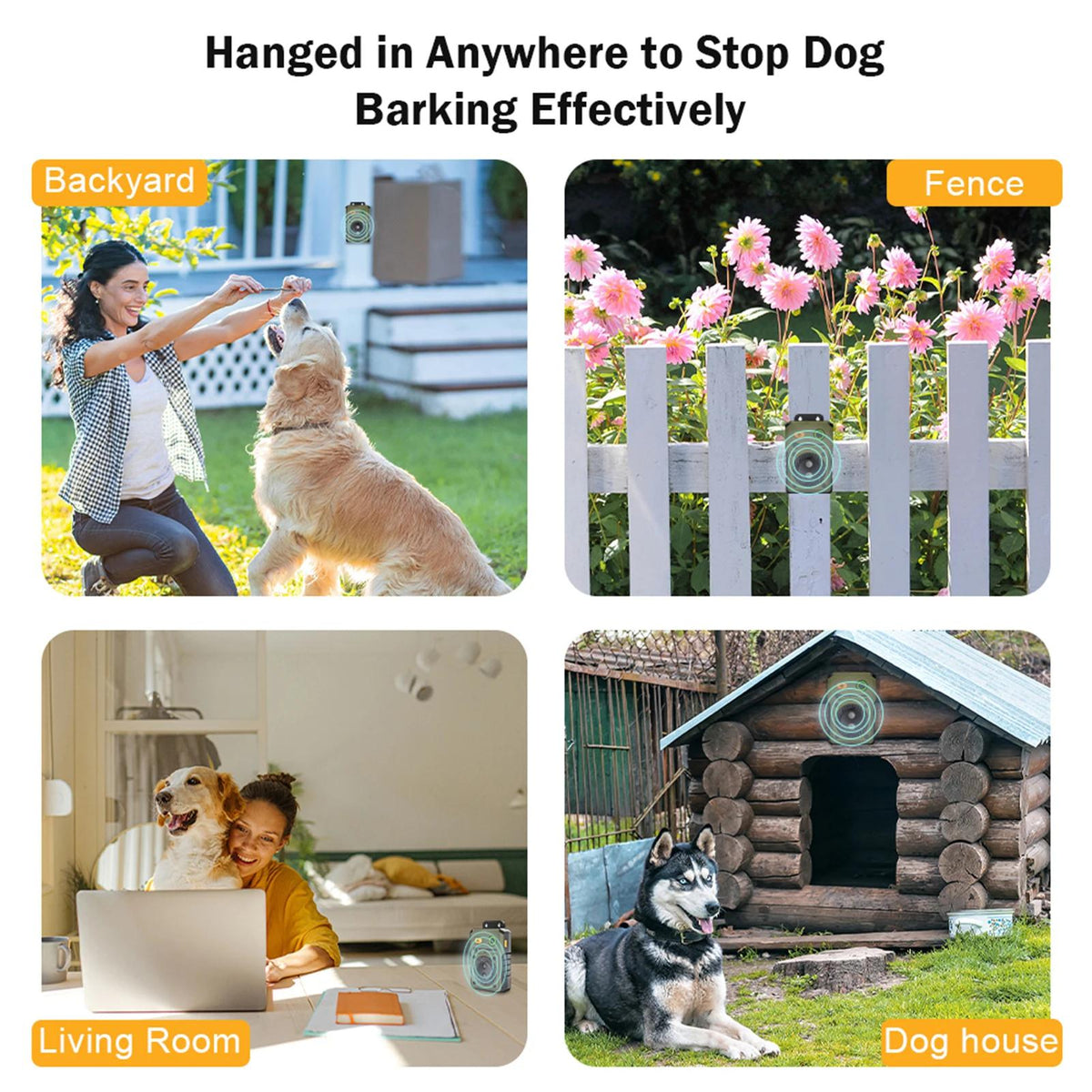 Ultrasonic automatic bark stop dog trainer