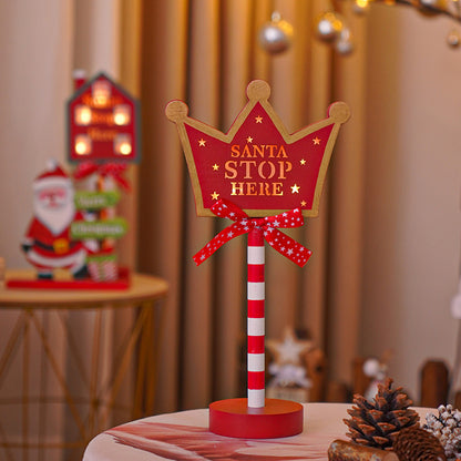LED Christmas decorative lights, stop signs, Christmas hats, crown shaped lights, storefront ambient lights
