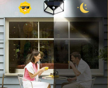 100 LED Solar Light Outdoor Solar Lamp Powered Sunlight Waterproof PIR Motion Sensor Street Light Wall Light Garden Light
