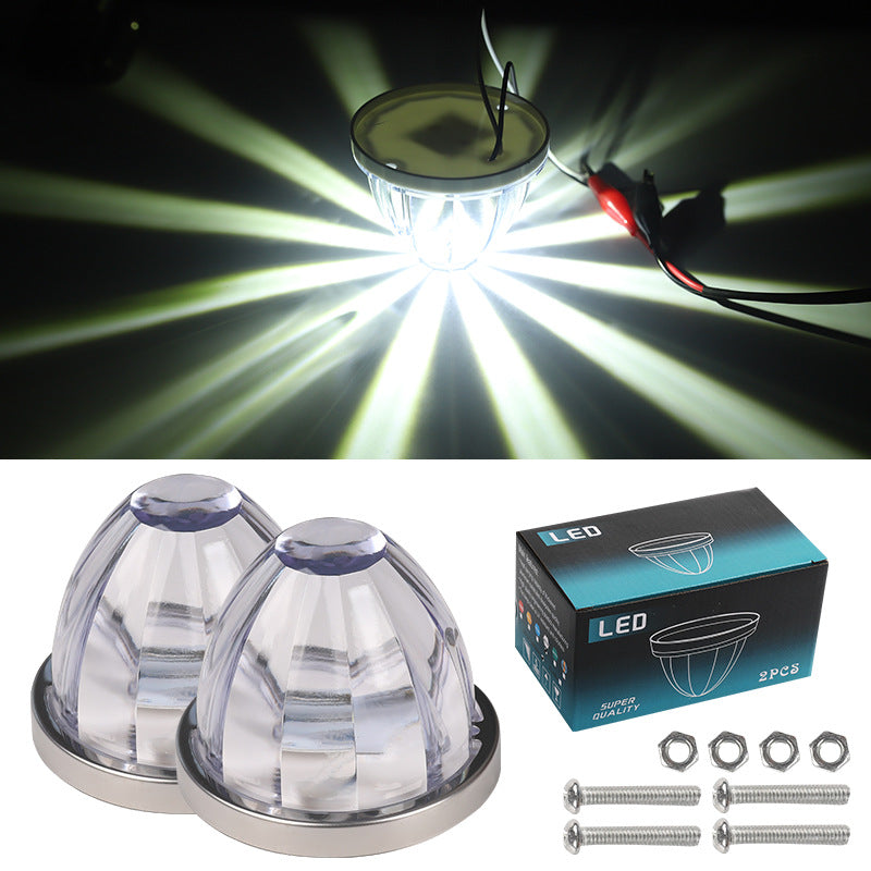 Glass plastic watermelon lights truck side lights LED lights ship signal lights