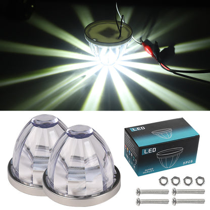 Glass plastic watermelon lights truck side lights LED lights ship signal lights