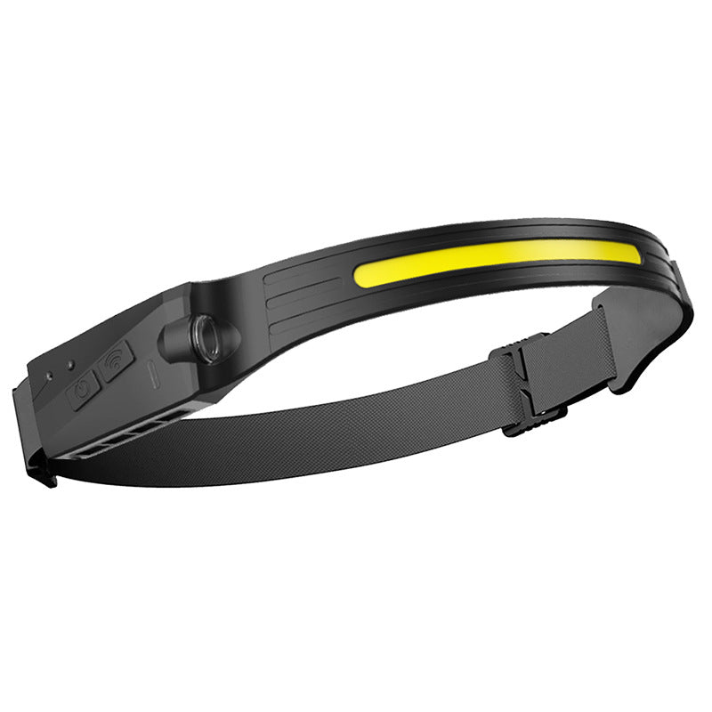 USB Strong Light Outdoor Headlight Silicone Sensor Headlight Rechargeable Portable Night Running LED Mini Headlight Night Light