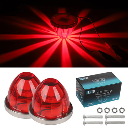 Glass plastic watermelon lights truck side lights LED lights ship signal lights