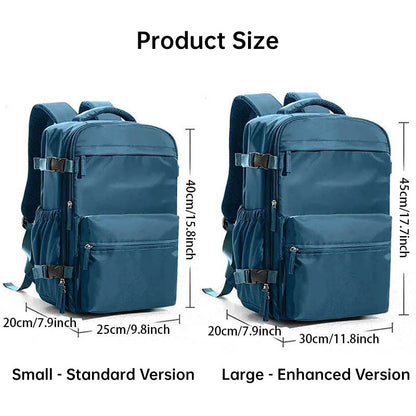 Ryanair Approved 40x20x25 Cabin Bag - Vacuum Compression Travel Backpack & 42x29x15 Storage Bag, Laptop Compartment