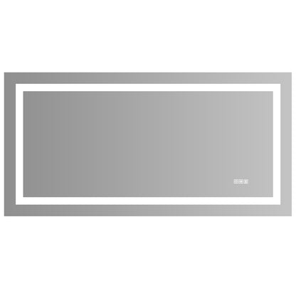 LED Bathroom Mirror 72x36 Inch with lights, anti-Fog & Dimming Led Bathroom Vanity Mirror