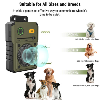 Ultrasonic automatic bark stop dog trainer