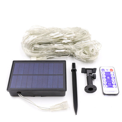 Led Low Voltage Fishing Net Lights Connected To Solar Net Lights 3 * 2 Meters Outdoor Tent Ambient Lights Full Of Stars String Lights