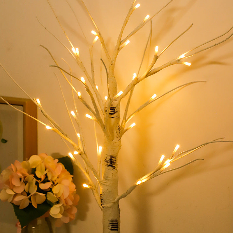 LED Birch Tree Lights Christmas Epithelium Simulation Luminous Tree Lights USB Landscape Decoration Night Lights