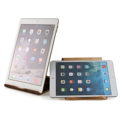 One-piece molded wooden laptop drawing bedside stand, computer storage, tablet charging rack