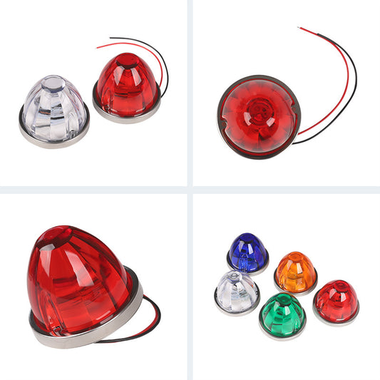 Glass plastic watermelon lights truck side lights LED lights ship signal lights