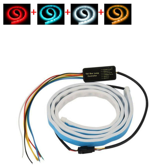 Promotion! 1.2m 12V Car Four Colors Flow Type 36 LED Car Tailgate Strip Waterproof Brake Driving Turn Signal Light