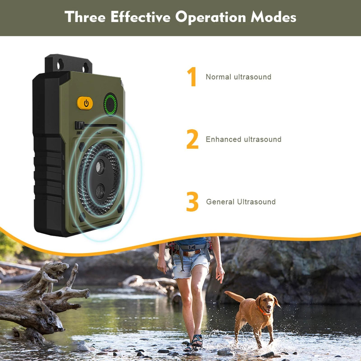 Ultrasonic automatic bark stop dog trainer