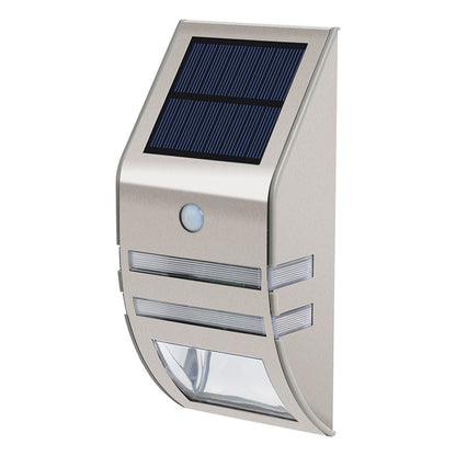 Human Body Infrared Sensor Light Solar Products Outdoor LED Stainless Steel Wall Light Rural Household Wall Light